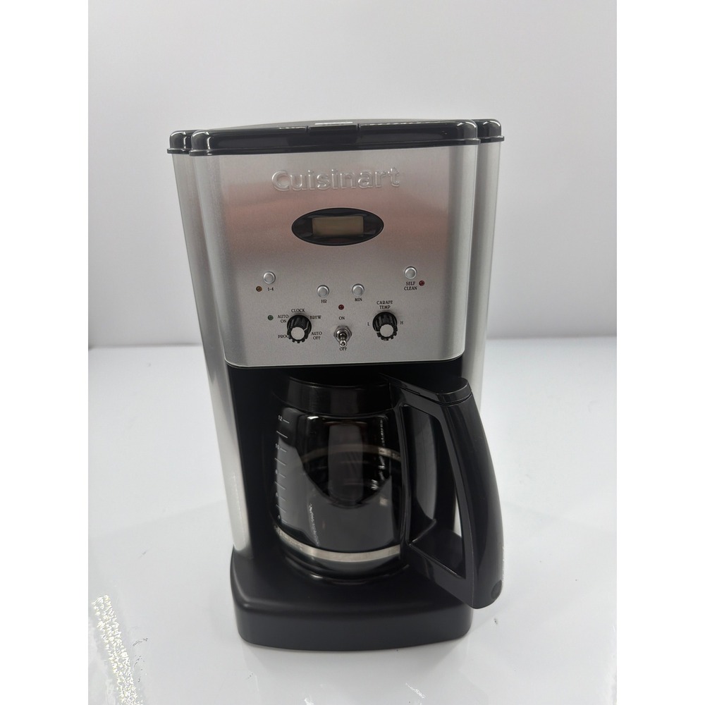 Cuisinart DCC-1200 Brew Central 12 Cup Programmable Coffeemaker Silver Black
